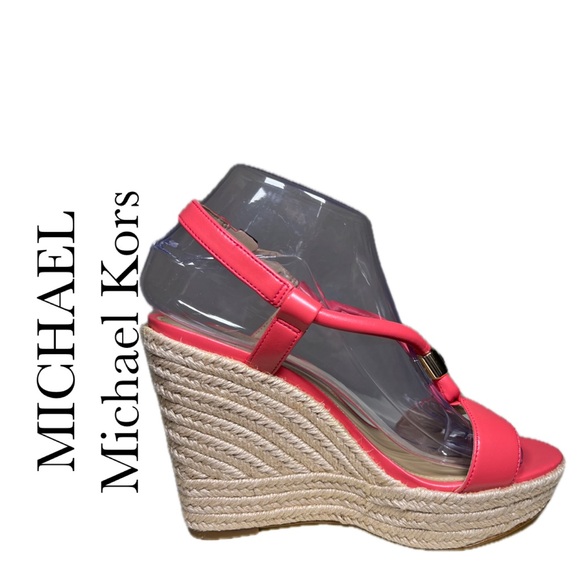 SB25 NIB MICHAEL Michael Kors Women’s Annie Wedge Espadrille shoes Size 8. - Picture 4 of 13